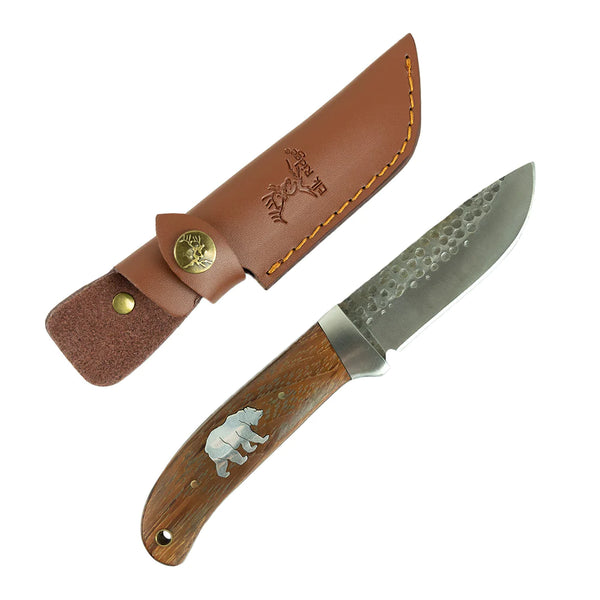 A Ciboleros buffalo hunting knife set and sheath…. - The Knife