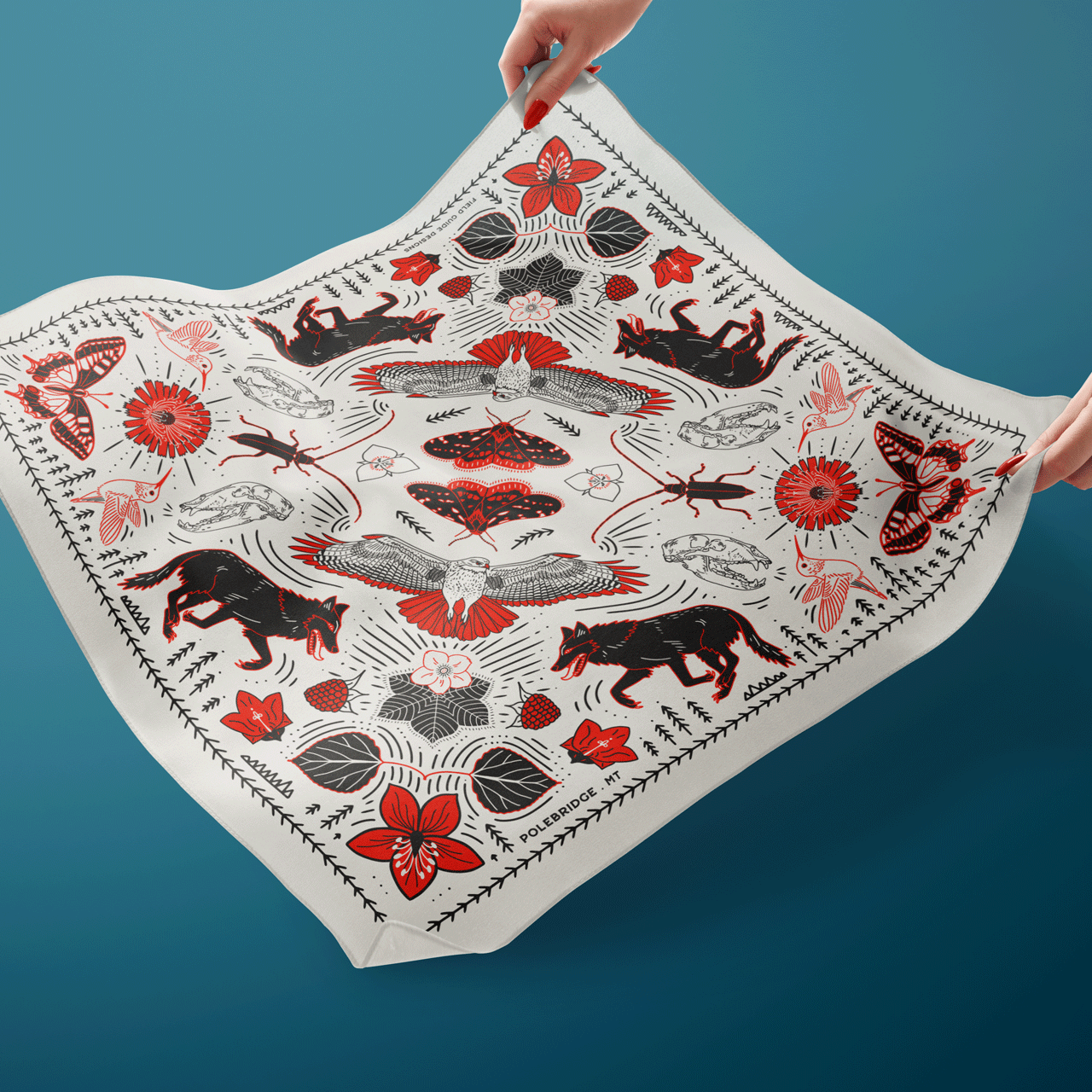 Polebridge Montana Bandana by Field Guide Designs