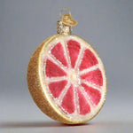 Grapefruit Glass Ornament