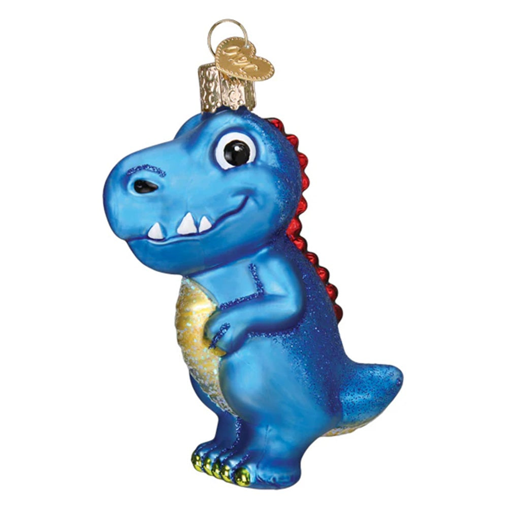 Adorable Tyrannosaurus Glass Ornament