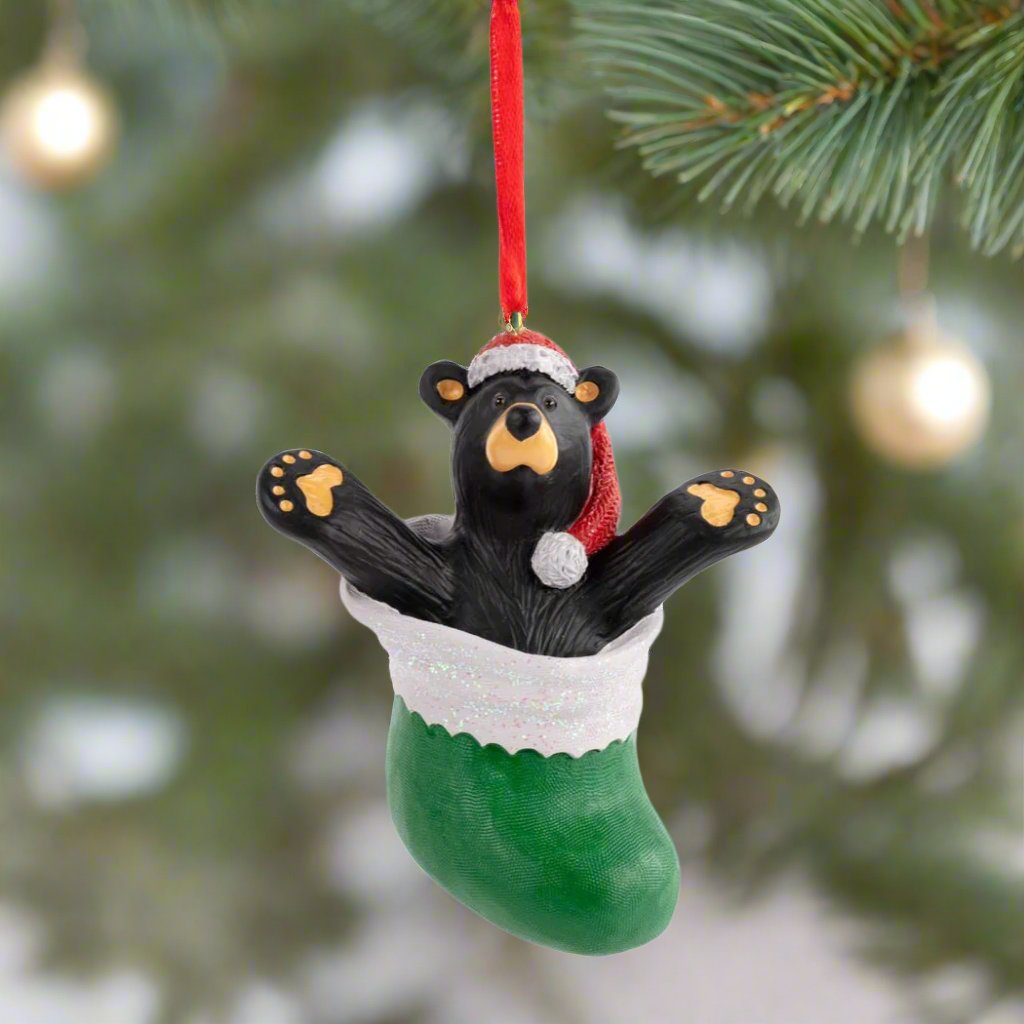 BearfootsBearinRedStockingOrnamentbyJeffFleming_86869