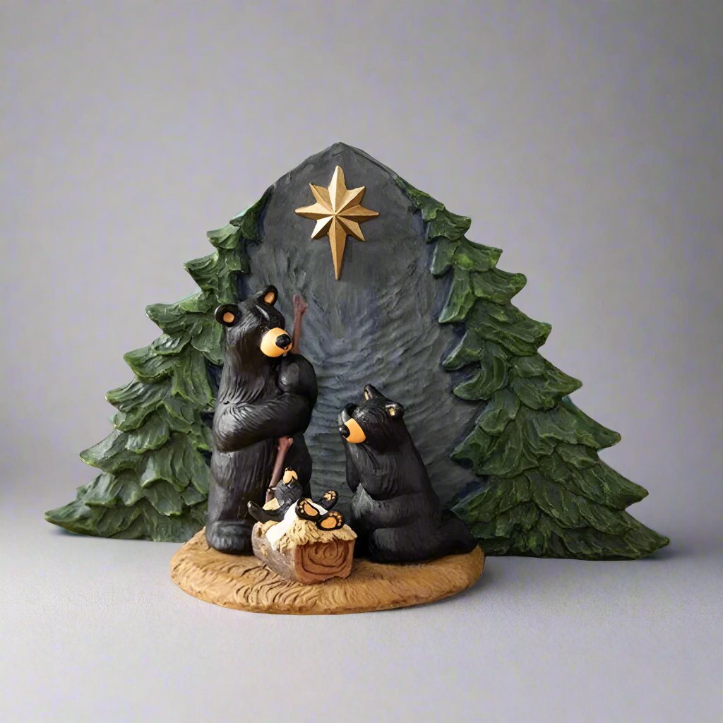 Bearfoots Forest Nativity by Jeff Fleming (3 Sets of Figurines)