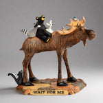 Bearfoots Wait for Me Figurine by Jeff Fleming