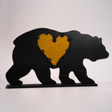 Bear on Stand with Heart by Iron Maiden Welding