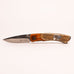 Cherry and Burl Pocket Clip Knife by Buffalo Knives (7 Styles) - Bear with Paw