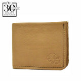 Bi-Fold Bison Leather Wallet With Coin Pocket by The Leather Store (4 colors)