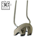 Black Bear Silver Pendant by Sam Ferraro