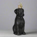 Black Labrador Glass Ornament