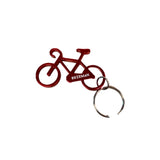 Bozeman Bike Bottle Opener Key Ring by The Hamilton Group - Red