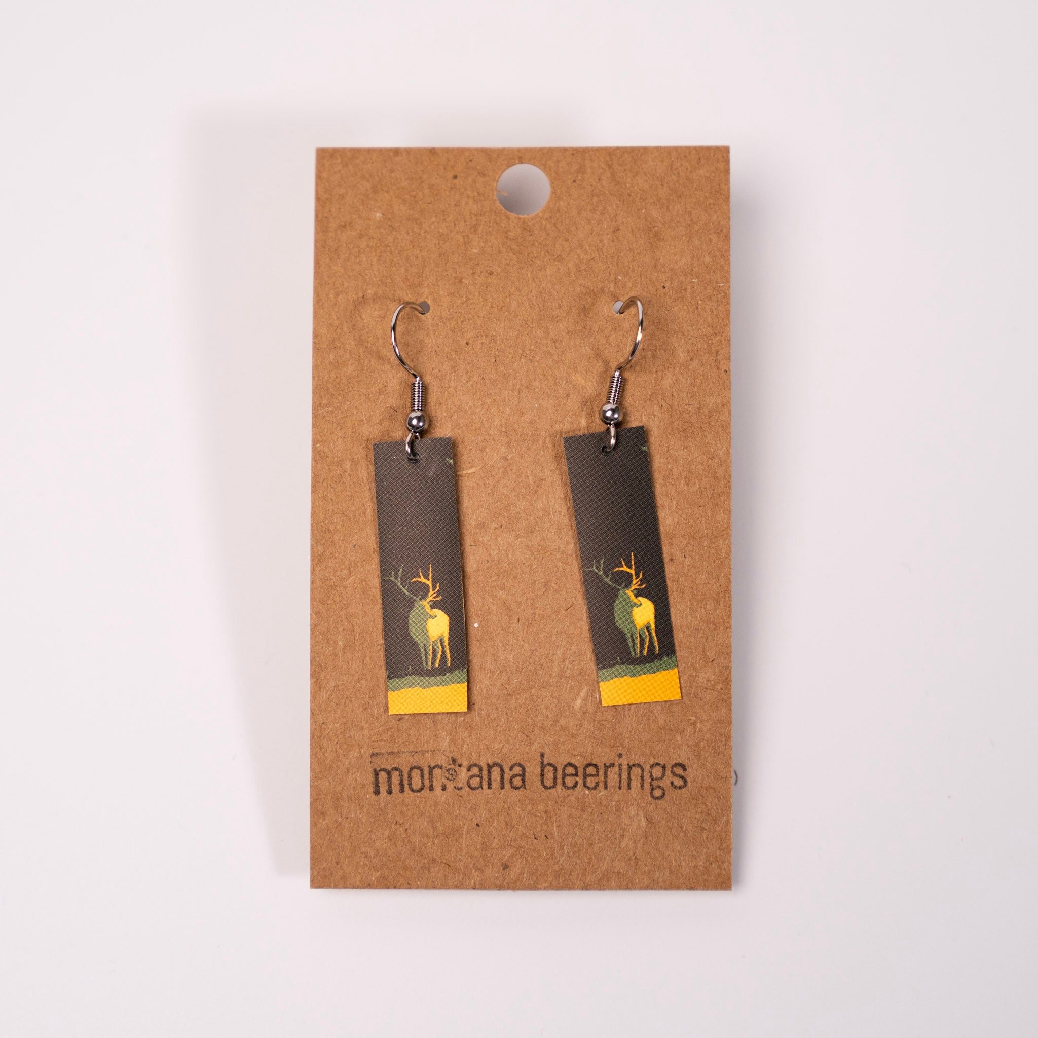 Bridger Brewing Lee Metcalf IPA Elk Earrings