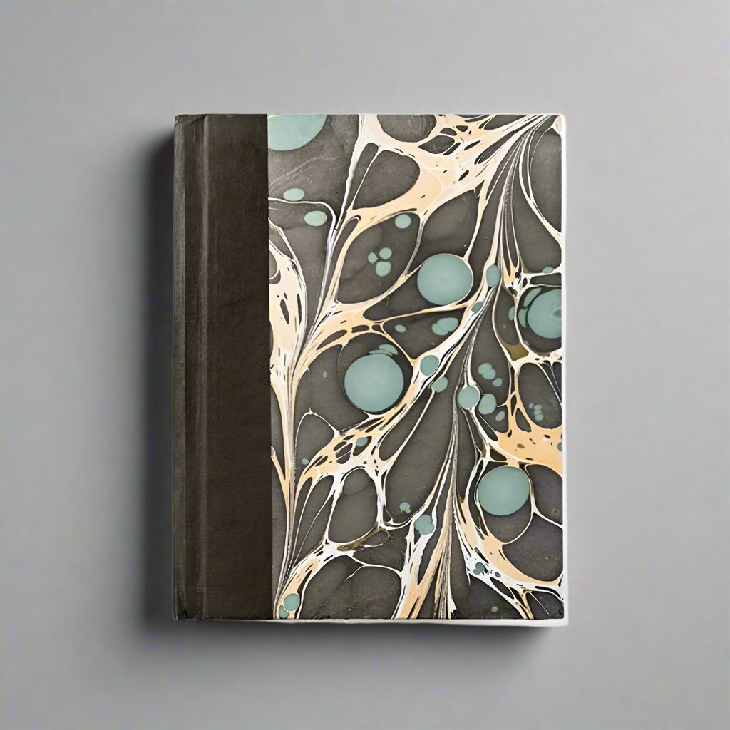 Brown Green and Gold Marble Journal by Sugarboo and Co