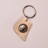 Buffalo Keychain - light color