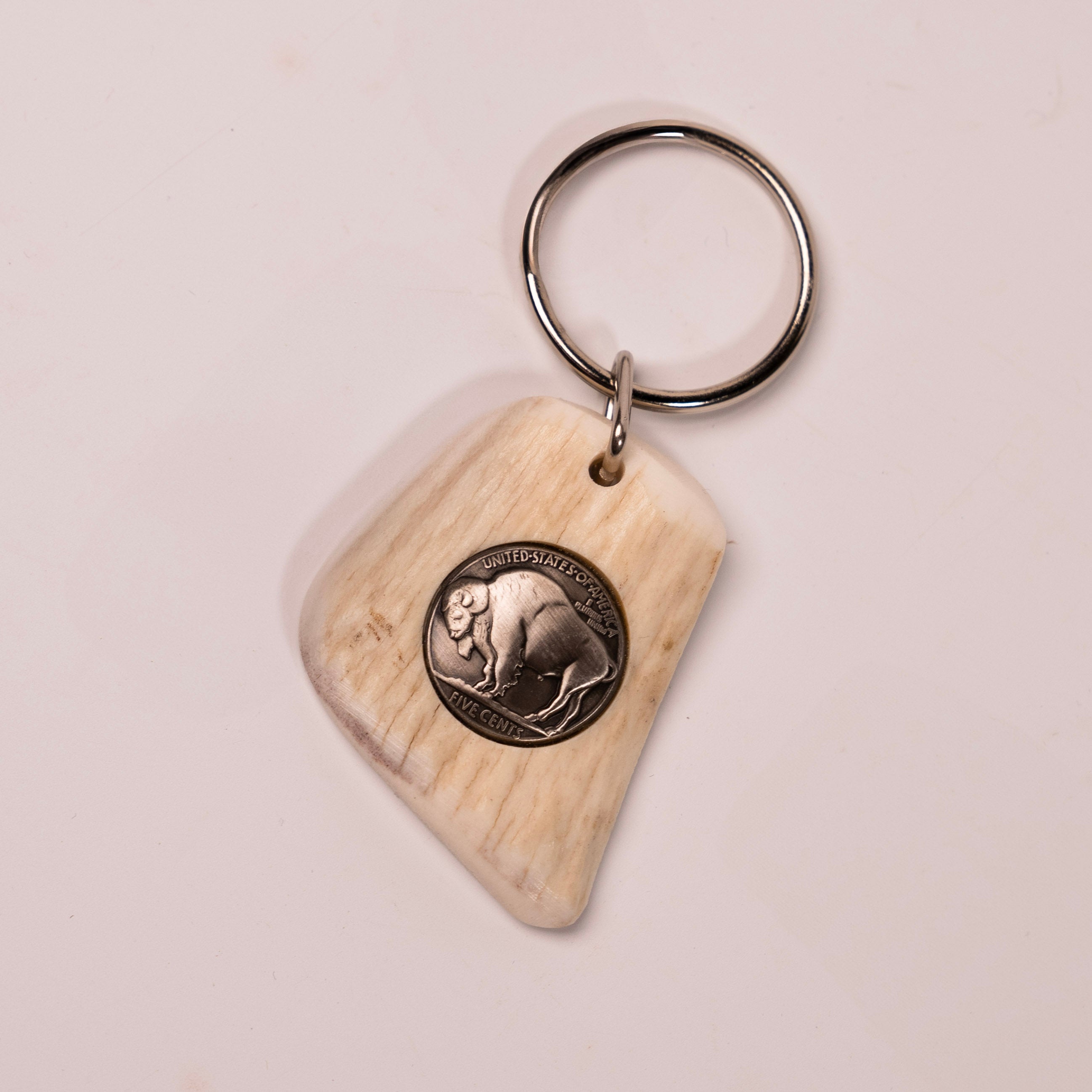 Buffalo Keychain - light color