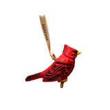 Cardinal Hand Carved Wood Ornament