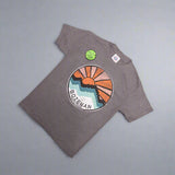 Charcoal Glimpse Mountain Youth Montana T-Shirt by Prairie Mountain (4 Sizes)