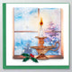 ChristmasCandleHolidayGreetingCardbyQuillingCard