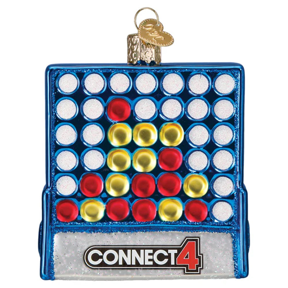 Connect 4 Glass Ornament