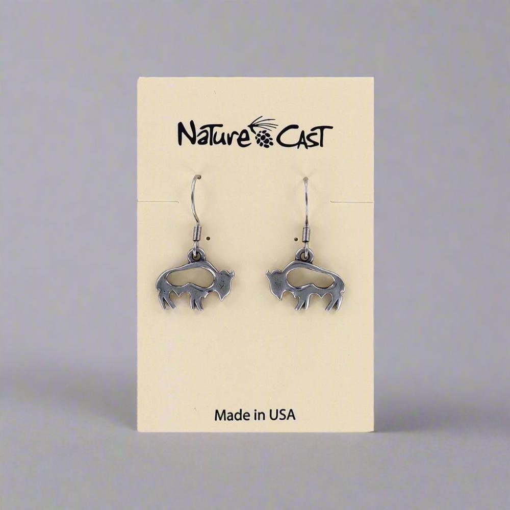 Dangle Cut Out Buffalo Earrings