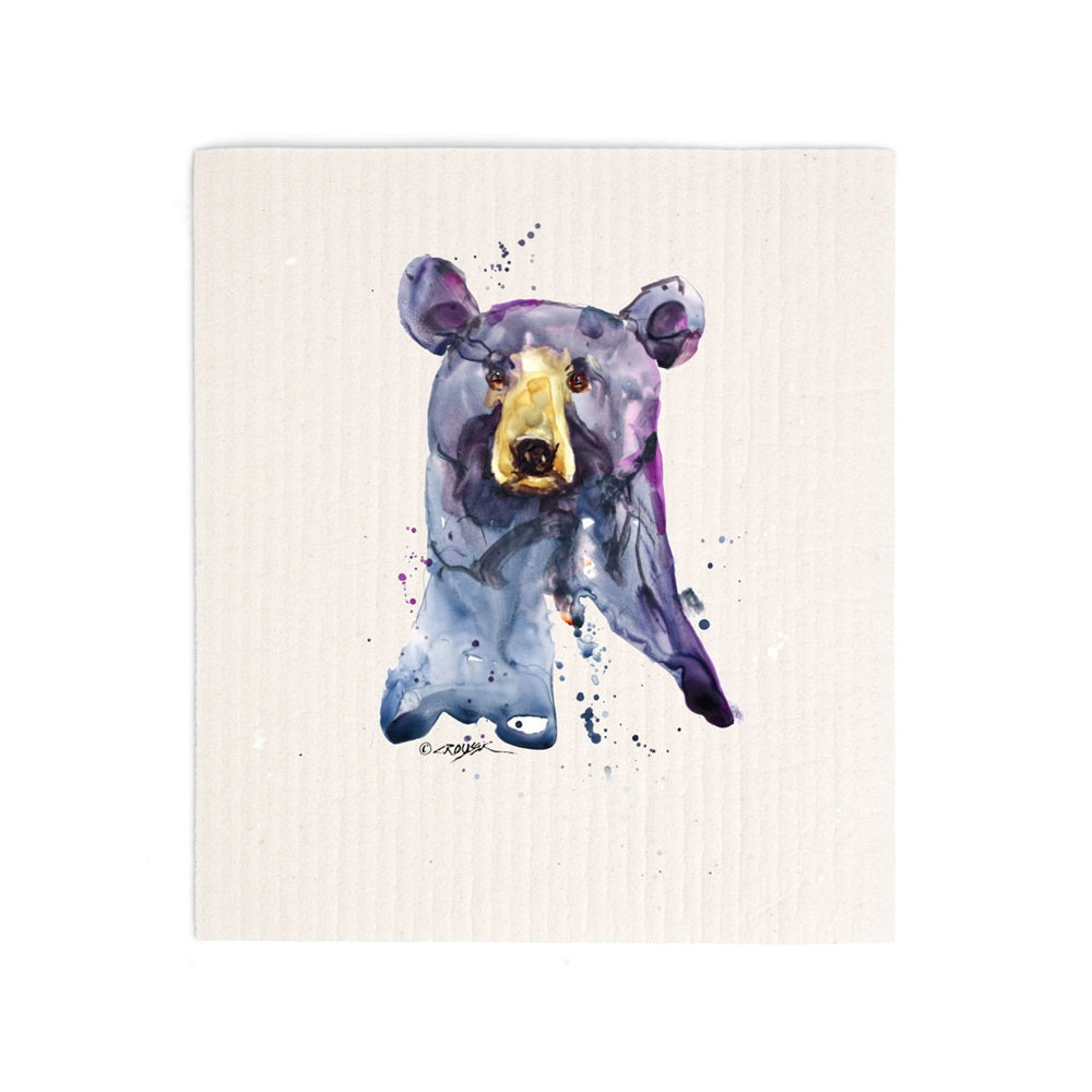 Dean Crouser Black Bear Biodegradable Dish Cloth - single