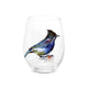 Dean Crouser Blue Jay Stemless Wine Glass