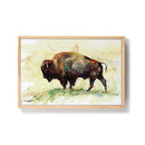 Dean Crouser Buffalo Framed Canvas Wall Art by Demdaco