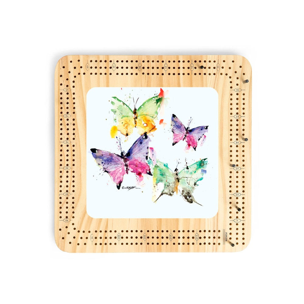 Dean Crouser Butterflies Cribbage Board Game