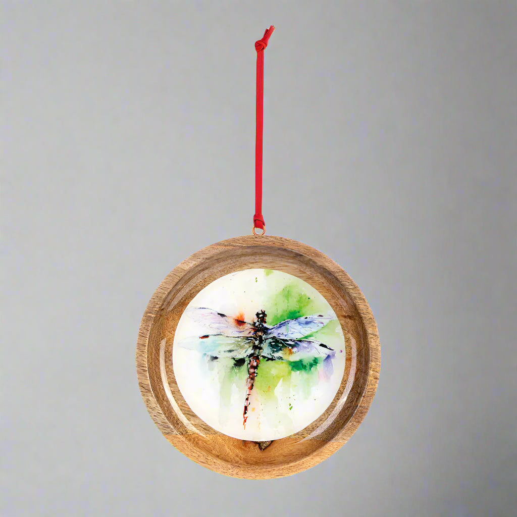 Dean Crouser Dragonfly Wood Ornament