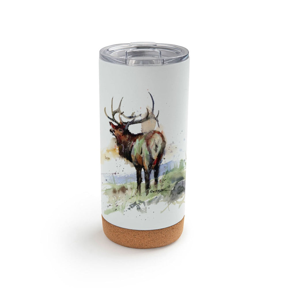 Dean Crouser Elk Metal Tumbler with Lid