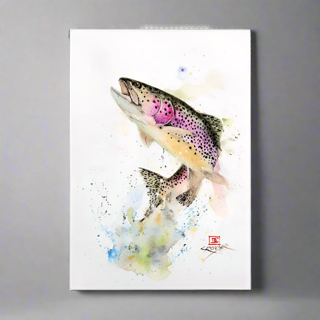 Dean Crouser Jumping Trout Metal Box Wall Art by Meissenburg Designs