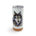 Dean Crouser Sentry Wolf Metal Tumbler with Lid