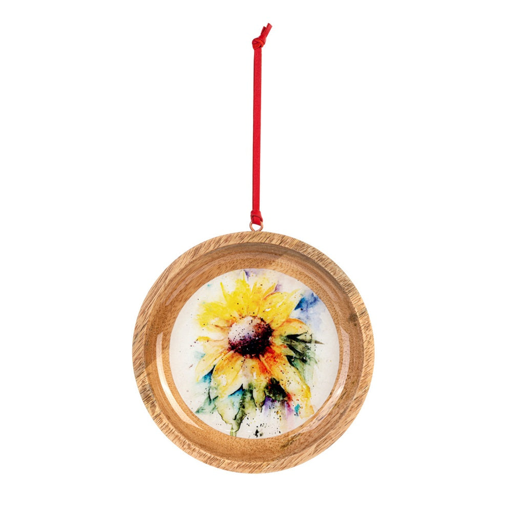 Dean Crouser Sunflower Wood Ornament