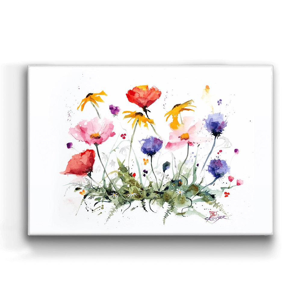 Dean Crouser Wildflowers Metal Box Wall Art by Meissenburg Designs