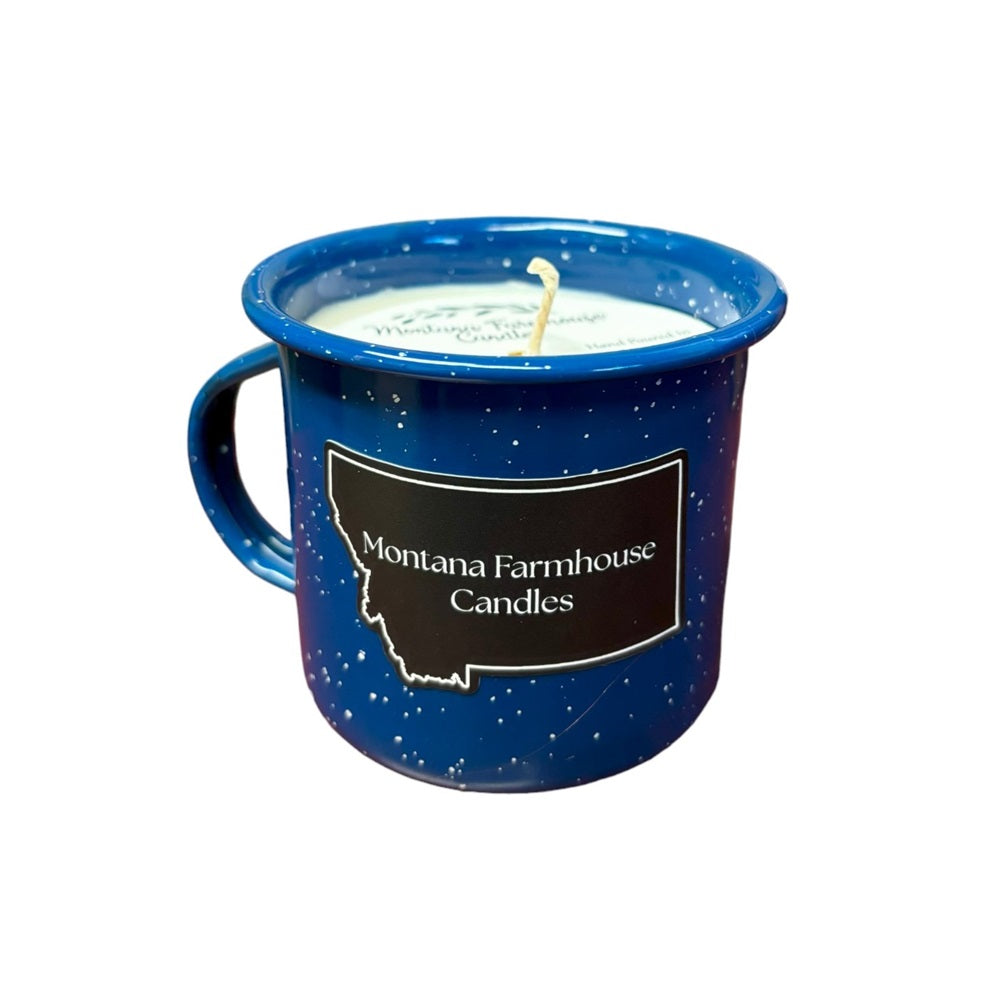 Enamelware Mug Candle by Montana Farmhouse Candles (4 Scents)