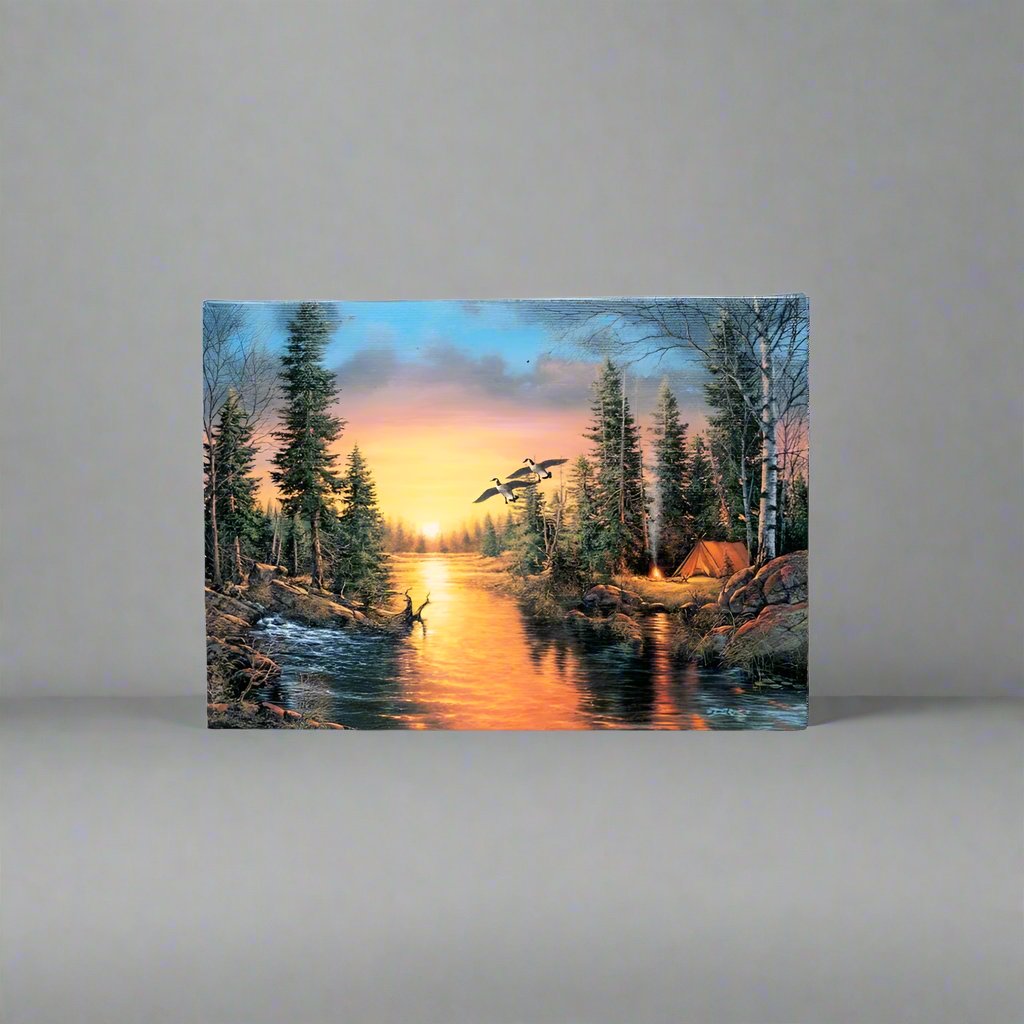 Fisherman's Paradise Table Top Lit Art