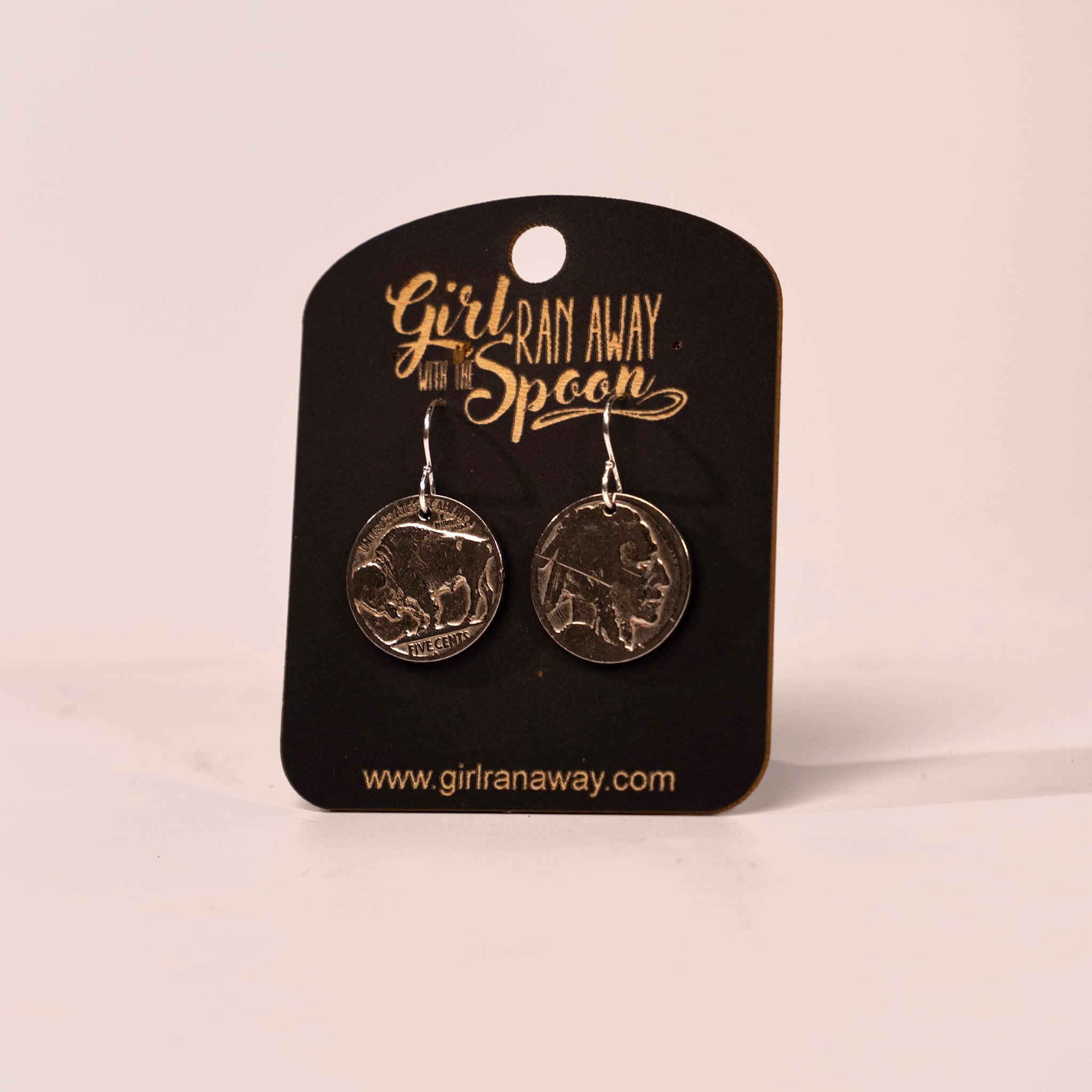 Genuine Buffalo Nickle Earrings