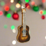 Guitar Glass Ornament