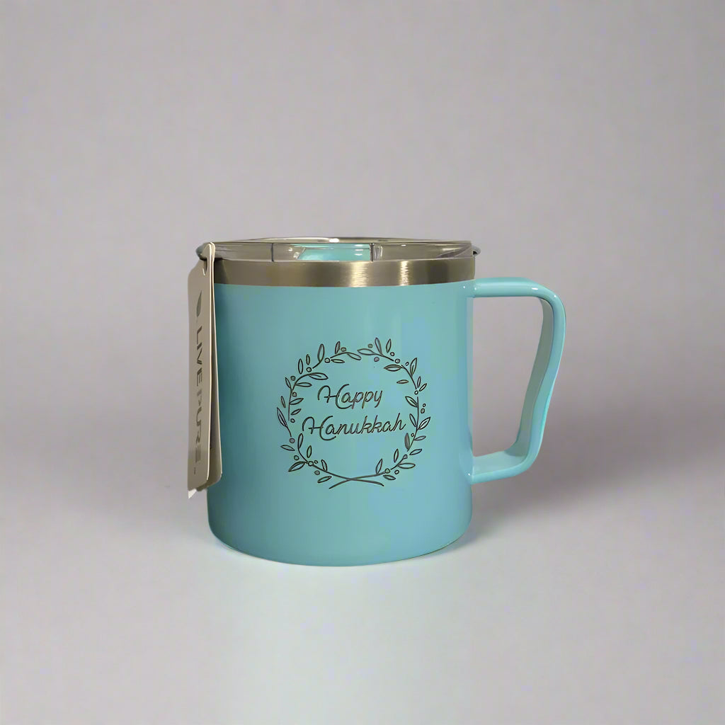 Happy Hanukkah Glacier Coffee Mug by Montana Gift Corral