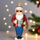 Hipster Santa Ornament