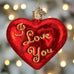 I Love You Heart Ornament