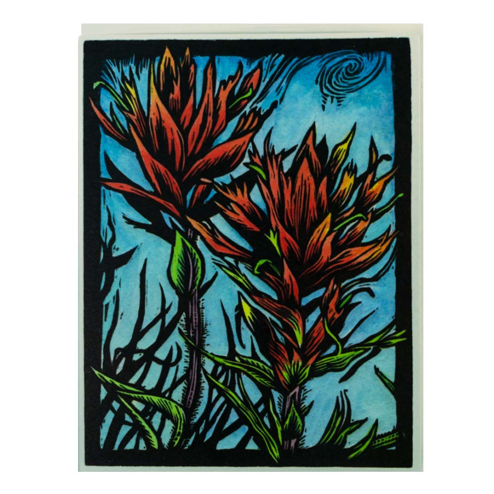 Indian Paintbrush Greeting Card