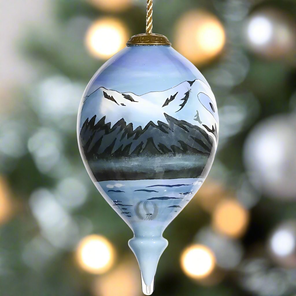 Jody Bergsma Dancing in Glacier Bay Ornament by Inner Beauty