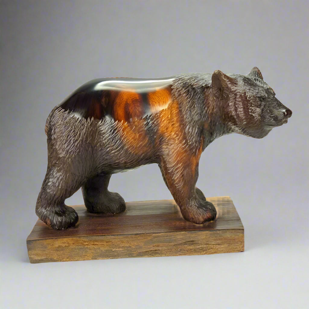 Black Bear with Detail on Base by Earthview, Inc.