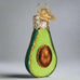 Mini Avocado Glass Ornament