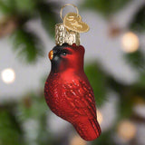 MiniRedCardinalOrnamentbyOldWorldChristmas