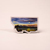 Montana Baldy Mountains 2 Magnet by May Manion