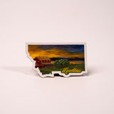 Montana Legacy Barn Magnet by May Manion