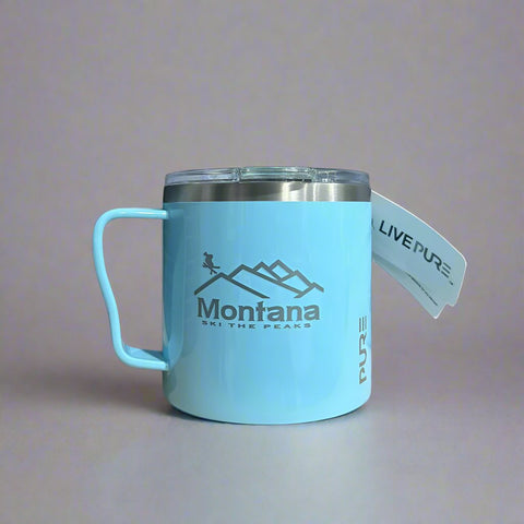 Montana Ski The Peaks 16 oz Glacier Coffee Mug by Montana Gift Corral