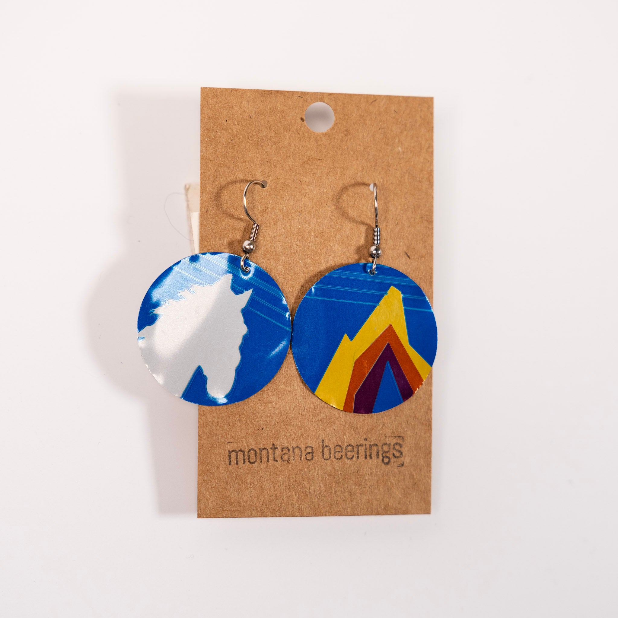 Montucky Cold Snacks Horse Circle Earrings