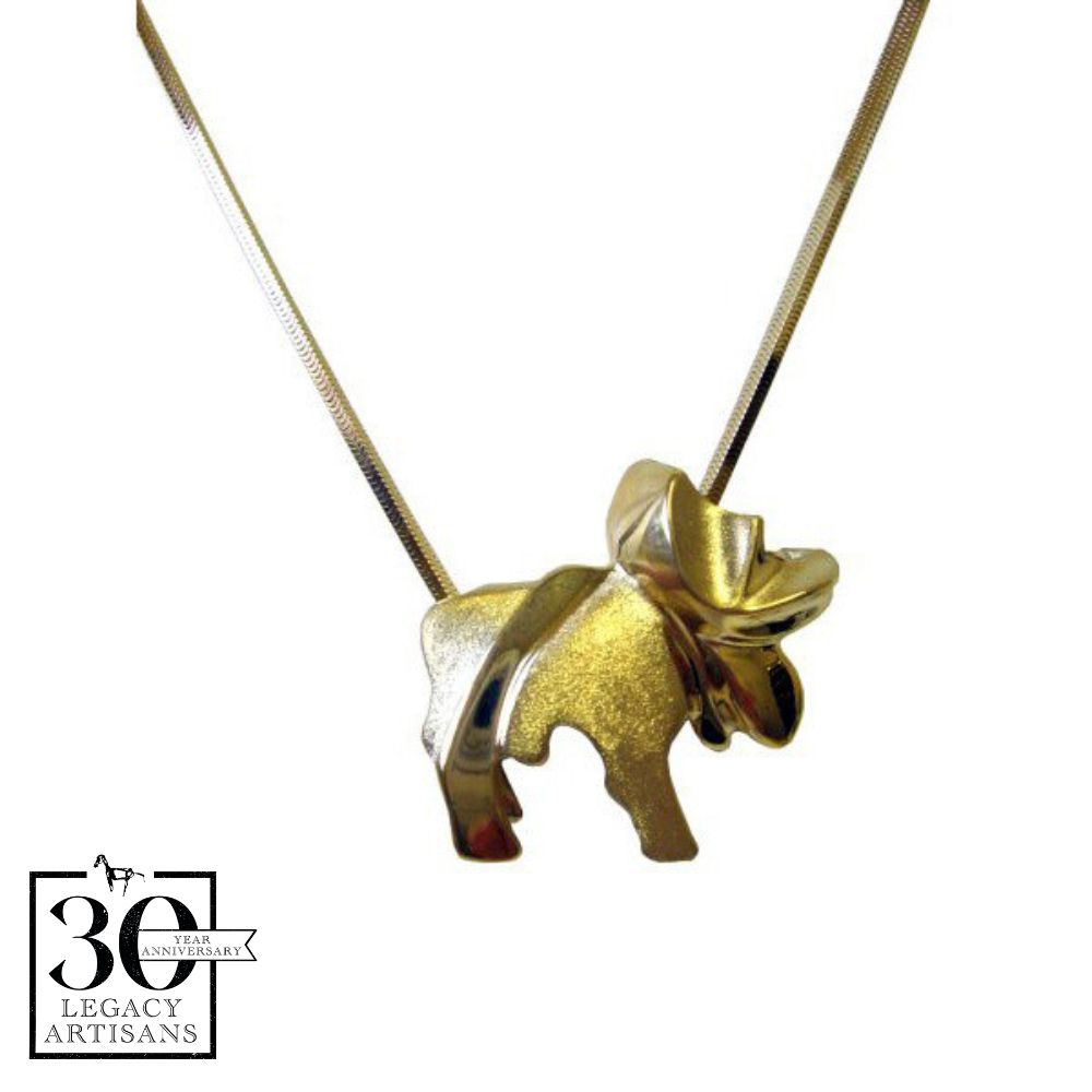 Moose Gold Pendant by Sam Ferraro