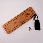 Moose Slim Travel Cribbage Board by Wood You Tell Me